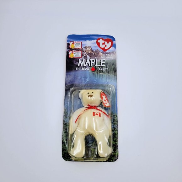 TY Teenie Beanie Baby Maple The Bear Retired 1999 McDonalds Toy New Read - Picture 2 of 9